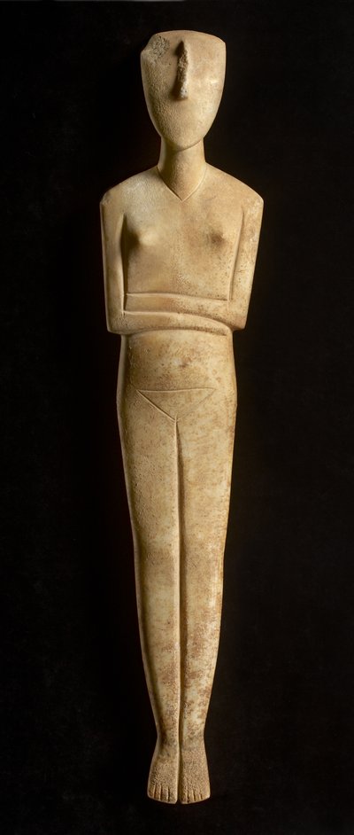 Kykladische Figur, Amorgos, ca. 2500 v. Chr. von Greek